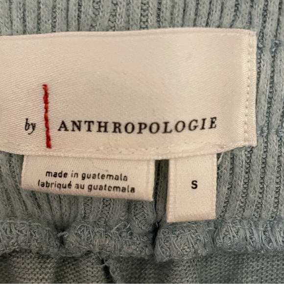 Anthropologie Light Blue Lounge Pants, Elastic Waist Straight Leg Lightweight - Picture 7 of 10